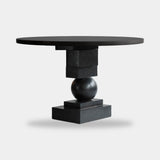 101 Copenhagen Artist Dining Table, Ø120, H35mm / Coffee Black Oak (view 6)