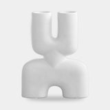 101 Copenhagen Cobra Vase Double, Mini, Bone White