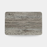 101 Copenhagen Enkei Tray Rectangular, Medio, Silver Travertine