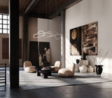 101 Copenhagen Ghost Chandelier, Big, Chrome (5m) (view 3)