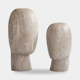 101 Copenhagen Head Sculpture, Medio, Silver Travertine (view 7)