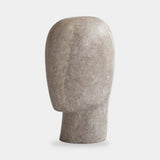 101 Copenhagen Head Sculpture, Mini, Silver Travertine