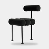 101 Copenhagen Hiro Dining Chair, Black Frame, Peat (view 4)