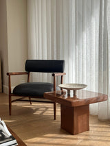 101 Copenhagen Nama Lounge Chair, Classic Brown Oak / Leather Black (view 2)