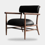 101 Copenhagen Nama Lounge Chair, Classic Brown Oak / Leather Black (view 6)
