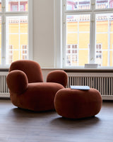 101 Copenhagen Toe Armchair, Flat, Rust (view 2)