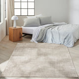 Calvin Klein® Irradiant Silver Rug, available from Touched Interiors UK