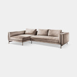 Martello Hammered Iron Luxury Corner Sofa, view 2