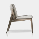 Coleccion Alexandra Shi Dining Chair in midnight wood with Kobe 02 fabric