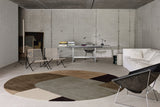 Serge Lesage Blueprint Havana Brown Rug in havana brown, room view