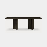 Dolmen Canyon Dining Table, shown in black oak