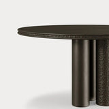 Dolmen Ellipse Dining Table, base detail in black oak