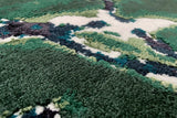 Serge Lesage Gems Green Malachite Rug in green malachite, detail