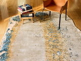 Serge Lesage Ground Iron Oxide Rug in iron oxide, room view