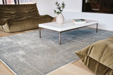 Serge Lesage Hampton Silver Rug in silver, room view
