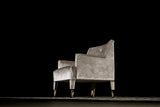 Giorgio Collection Infinity Occasional Chair in grey velvet, second view