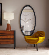Jetclass Draper Armchair in ochre velvet, styled view