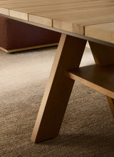 Meridiani Joi Wood Open Air Dining Table, view 6