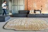 Serge Lesage Kigumi Ash Rug in ash, room view