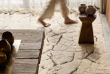 Serge Lesage Kintsugi Cream Rug in cream, detail