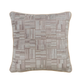 Lexington Ivory Geometric Velvet Cushion