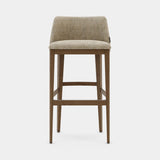 Domkapa Louise Bar Chair, bergen Toffee fabric with Mocha Ash legs