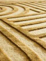 Serge Lesage Nowee Mustard Rug in mustard, detail