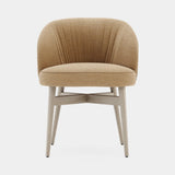 Domkapa Norah Dining Chair, provence Honey velvet with a Stone Ash frame