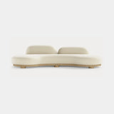 Dolmen Opal Sofa in Nobilis Massimo No. 2 10875-03 fabric, natural oak base, second view