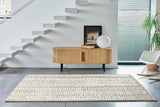 Serge Lesage Pad Linen Rug in linen, room view