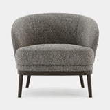 Domkapa Ruth Armchair, avalon Ash fabric with a Tabac Ash base