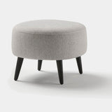Coleccion Alexandra Cricket Footstool in ebony frame with Stockholm 07 fabric
