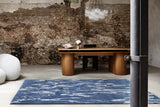 Serge Lesage Stretch Indigo Rug in indigo, room view