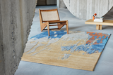 Serge Lesage Swan Sunshine Yellow Rug in sunshine yellow, room view