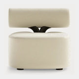 Dolmen Savannah Armchair in Nobilis Timeo 10876-03 fabric, black oak base, second view