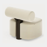 Dolmen Savannah Armchair in Nobilis Timeo 10876-03 fabric, black oak base, third view
