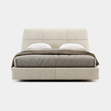 Domkapa Shelby Bed, helmand 05 and Rupert Almond fabric