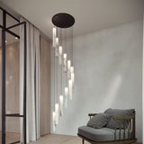 United Alabaster Tubular Bells Pendant Light, view 6