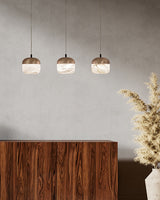 United Alabaster Copper Cluster Pendant Light, view 2
