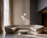 United Alabaster Meteorite Pendant Light, view 6