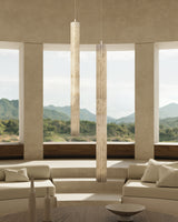 United Alabaster Roller Vertical Pendant Light, view 2