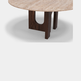 Caffe Latte Affogato Round Dining Table, detail