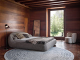 Albenga Curved Headboard Luxury Bed in a room setting