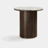 Aldous Round Luxury Side Table, alternative angle