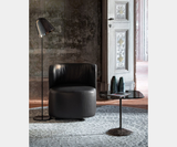 Aperitivo Swivel Leather Luxury Lounge Chair, view 5