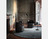 Aperitivo Swivel Leather Luxury Lounge Chair, view 7