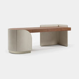 Arden Cabinet Base Luxury Writing Desk, alternative angle