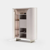 Arden Fluted Front Luxury Cabinet, alternative angle