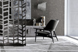 Giorgio Collection Mirage Lounge Armchair in black leather, second view