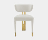 Aureum Dining Chair: Art Deco Gold Glamour